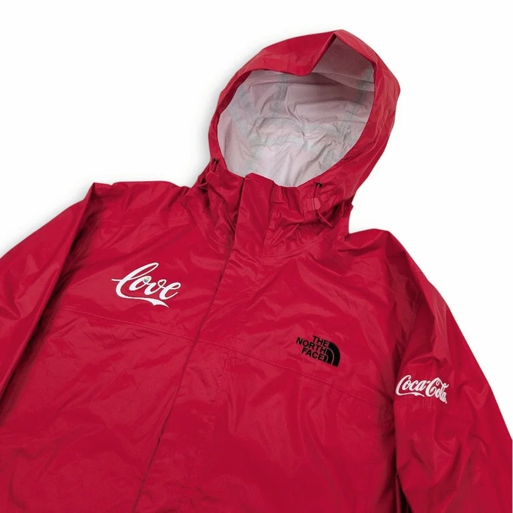 The North Face DryVent‎ Rain Jacket Mens Large Red CocaCola Coke Love WorldPride